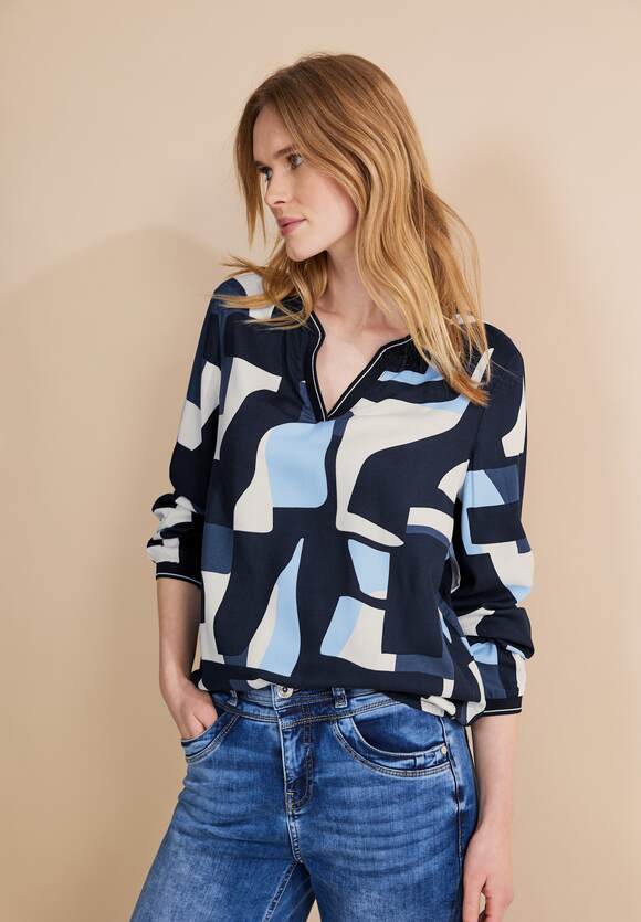STREET ONE Shirtjacke in Unifarbe Damen - Style Suse - Grand Blue | STREET  ONE Online-Shop | Modeschals