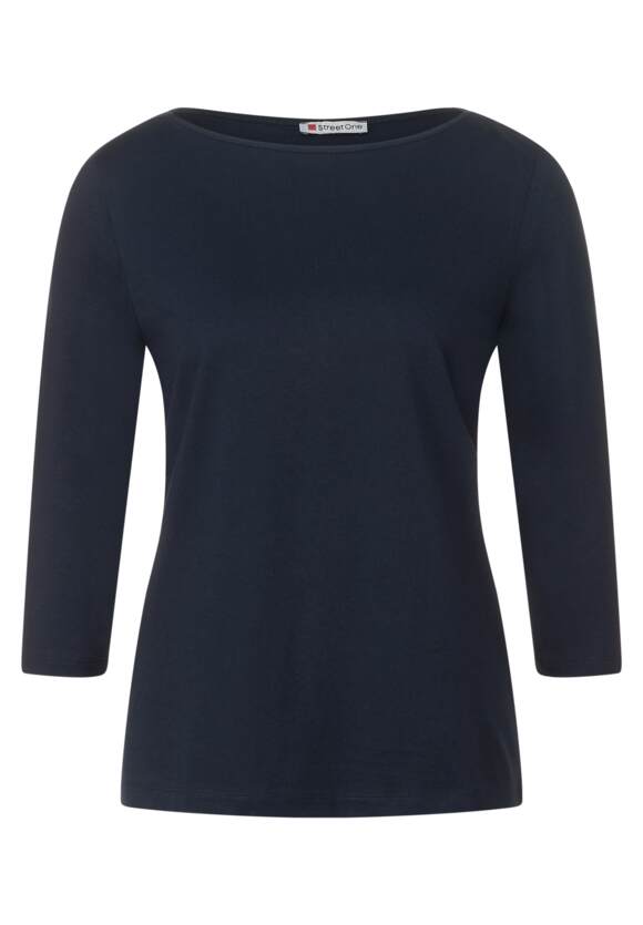 STREET ONE in Shirt Deep Softes | STREET Damen Online-Shop - Blue ONE Unifarbe