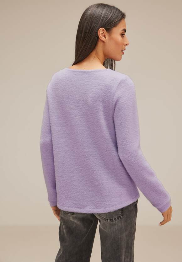 STREET ONE Pure Damen | Online-Shop ONE Fluffiges Soft - Lilac Shirt STREET