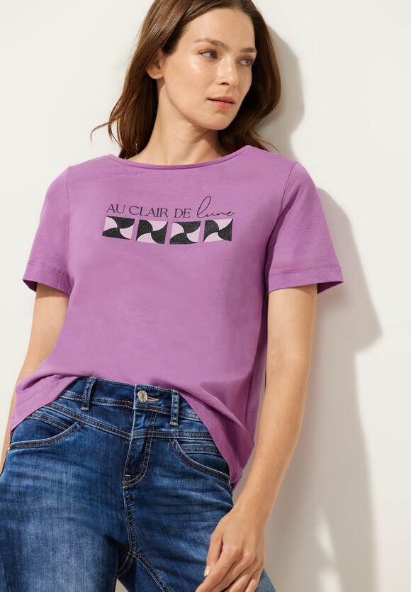 STREET ONE Shirt mit Frontprint STREET | Online-Shop Meta Damen Lilac ONE 