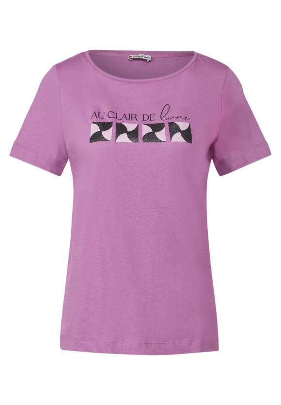 Damen Online-Shop Meta | STREET Lilac STREET Frontprint - ONE Shirt mit ONE