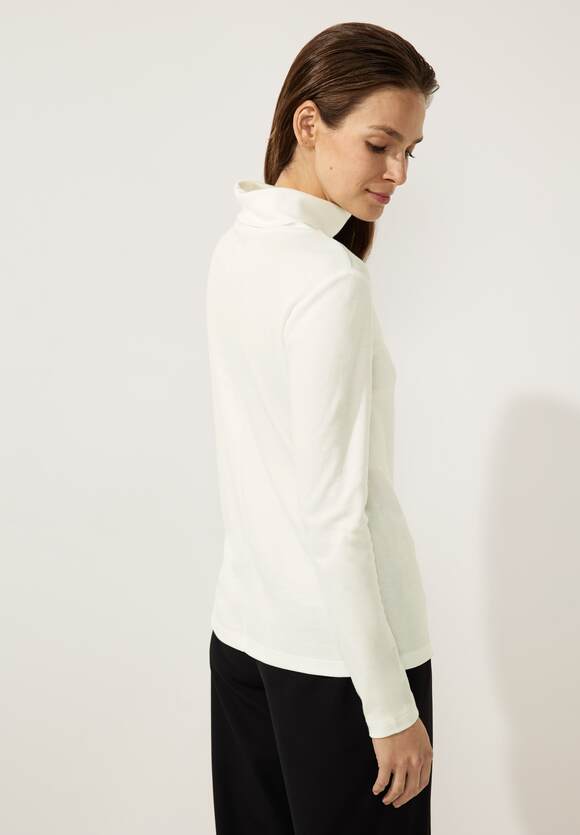 Damen White - Basicshirt ONE Off Online-Shop mit | ONE STREET Rollkragen STREET