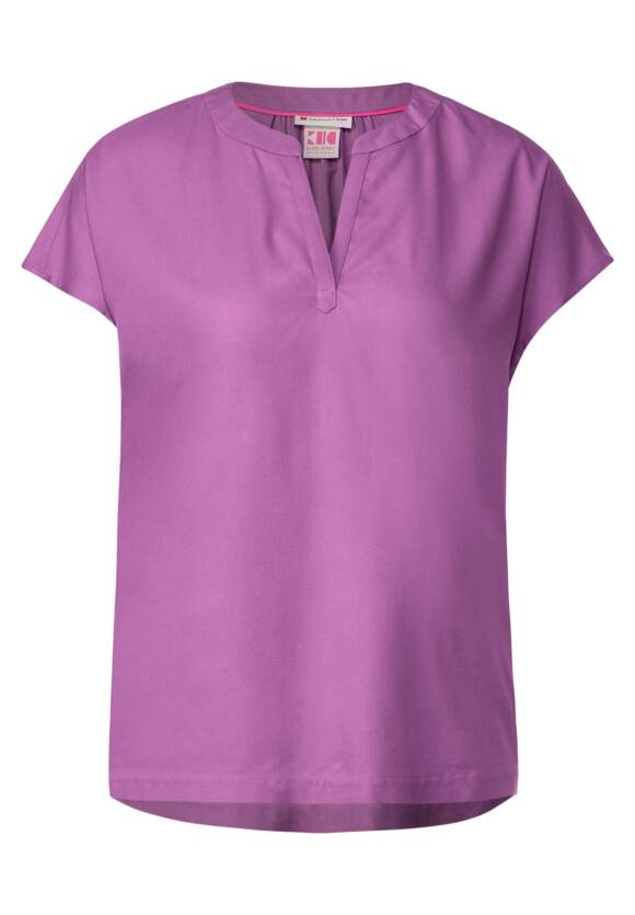 STREET ONE Blusenshirt in ONE | Unifarbe Online-Shop Meta Lilac - STREET Damen