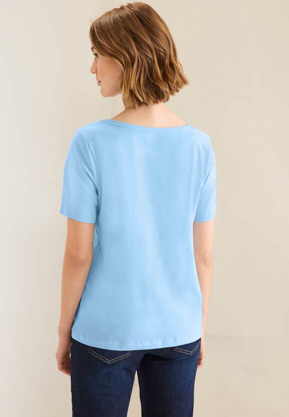 STREET ONE T-Shirt Blue mit ONE STREET - | Splash Online-Shop Folienprint Light Damen