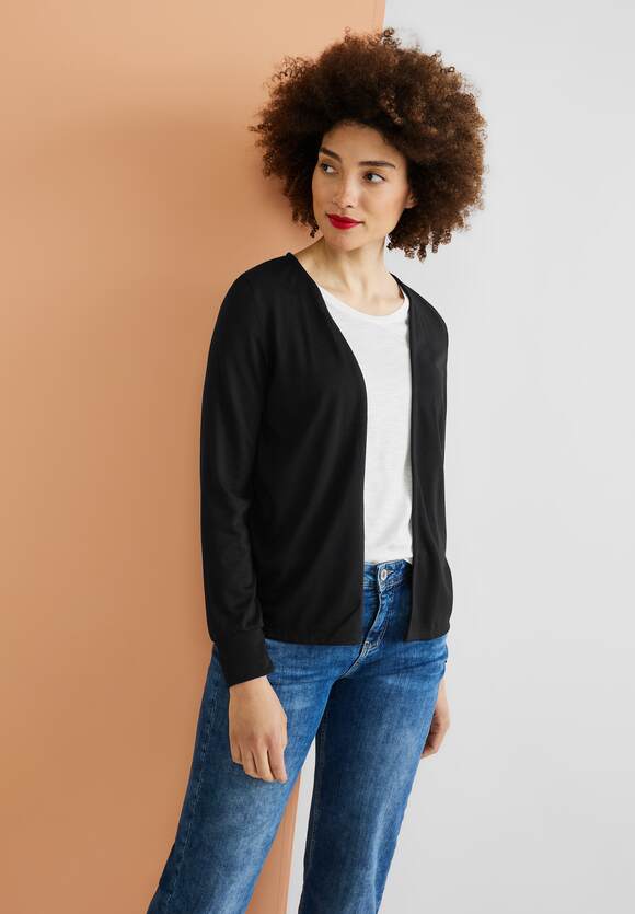 STREET ONE Shirtjacke in | ONE Style Damen Black Online-Shop STREET Nette - Unifarbe 