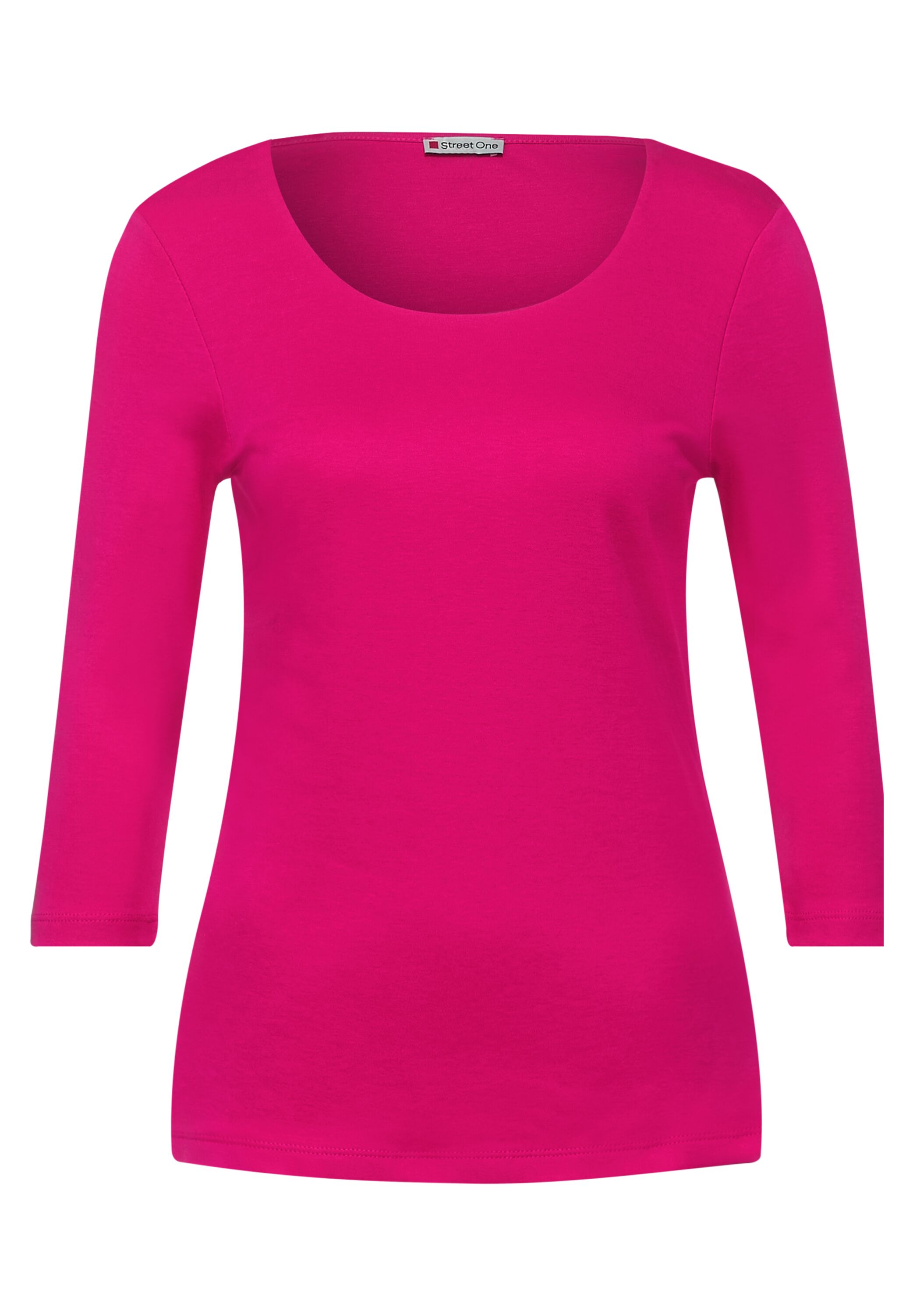 Basic-shirt - powerful pink