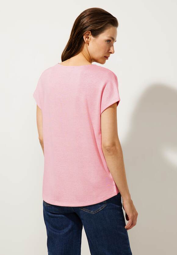 STREET ONE Cosy Shirt in Damen Legend Rose Online-Shop STREET | ONE - Melange Melangeoptik