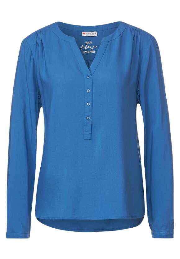 | Style - in Damen Online-Shop Unifarbe STREET STREET Bamika Bluse ONE ONE - Blue Dahlia