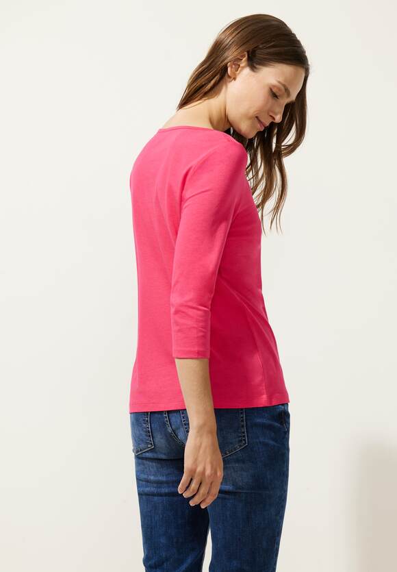 STREET ONE Softes Shirt | Online-Shop in Coral Blossom ONE - Damen Unifarbe STREET