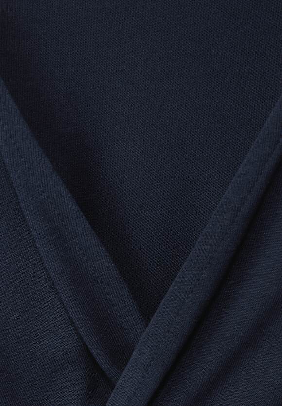 Super willkommen STREET ONE Shirtjacke in Unifarbe Style - Nette Deep Blue Damen STREET | - Online-Shop ONE