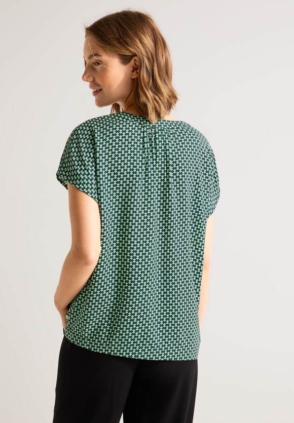 - mit Cool Vintage Damen | STREET Online-Shop Print Green Blusenshirt ONE STREET ONE