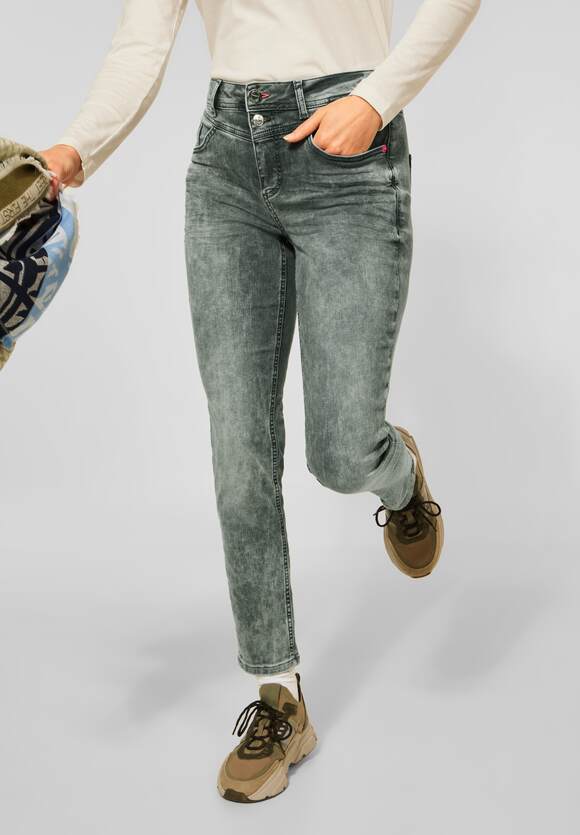 Mode Spijkerbroeken 7/8-jeans Street One 7\/8-jeans lichtgrijs casual uitstraling 