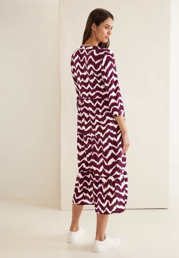 Midi Tamed Berry STREET ONE mit ONE - Kleid Ethno Damen Print | STREET Online-Shop