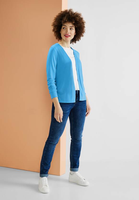 STREET ONE in Nette Style - Shirtjacke - Unifarbe ONE Damen Online-Shop | STREET Blue Splash