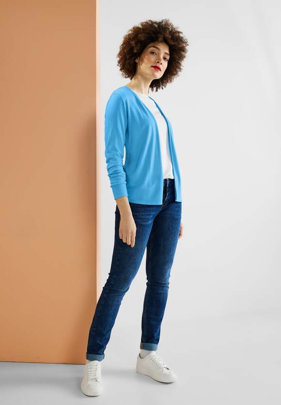 STREET ONE Shirtjacke in - Blue Splash Damen STREET | Style ONE Nette Online-Shop Unifarbe 