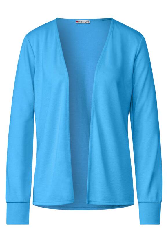 STREET ONE Shirtjacke in Unifarbe Damen - Style Nette - Splash Blue | STREET  ONE Online-Shop