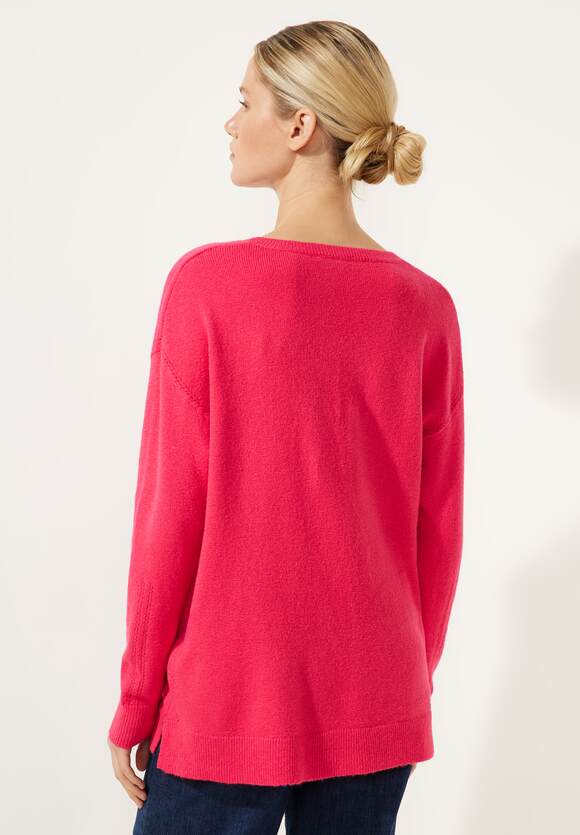 STREET ONE Pullover mit V-Ausschnitt Damen - Coral Blossom | STREET ONE  Online-Shop