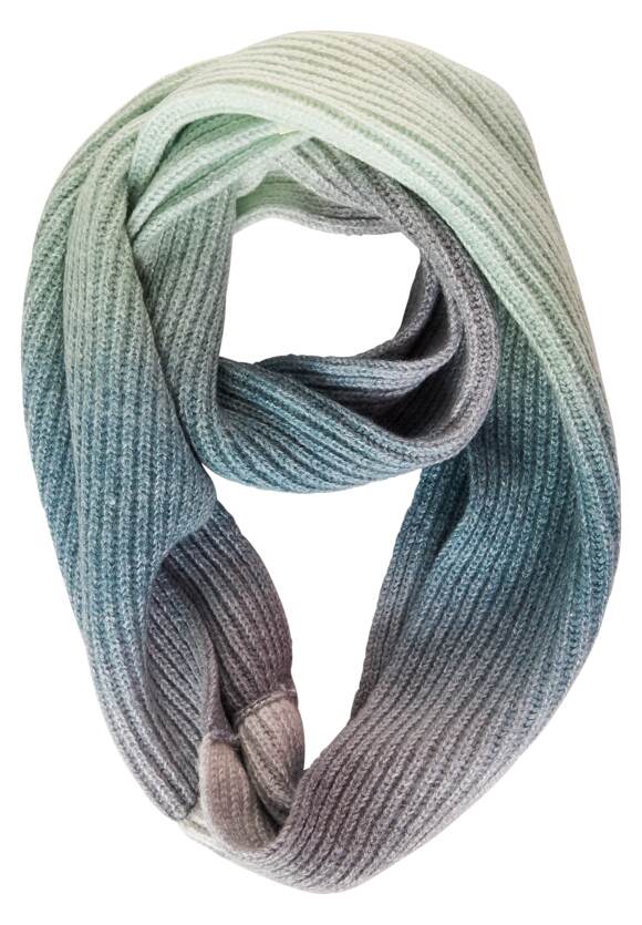 STREET ONE Gebreide ronde sjaal met kleurverloop Dames - Polar Mint | STREET  ONE Online-Shop