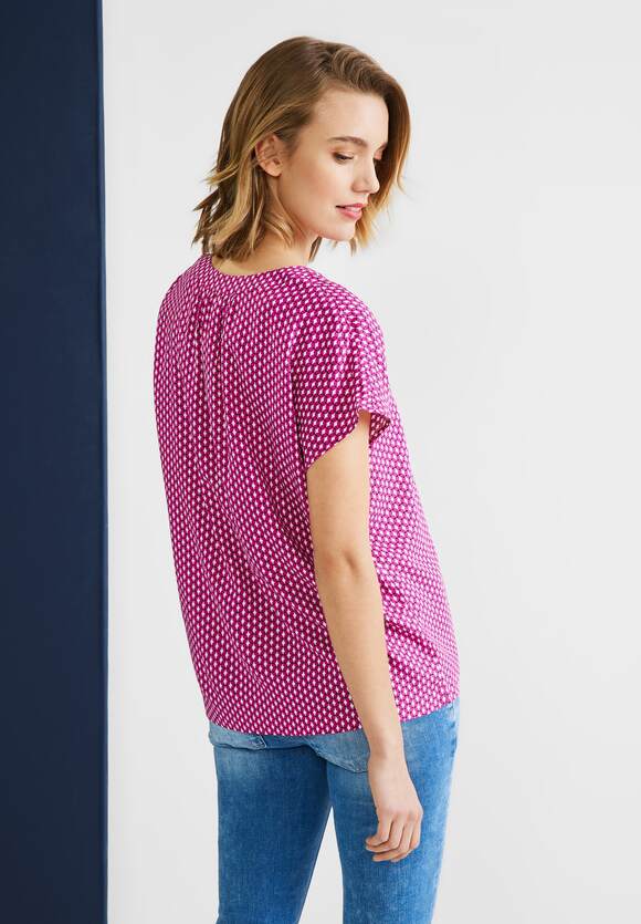 Damen STREET ONE Nu | Blusenshirt - Pink mit Light ONE STREET Print Online-Shop