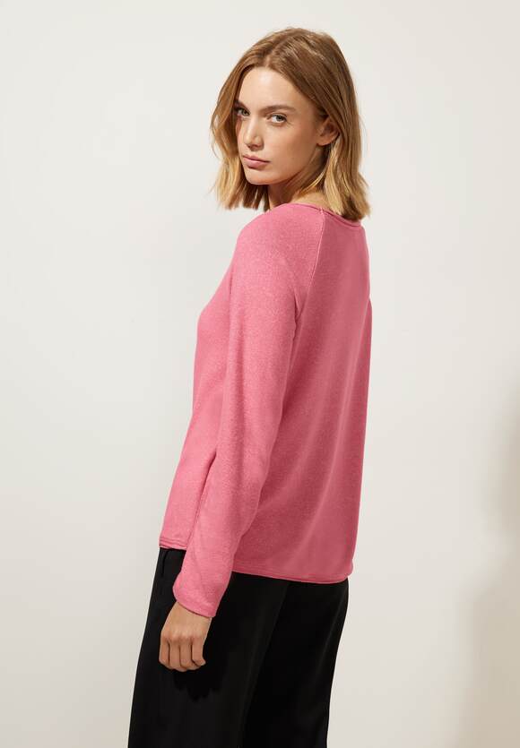 Rose Damen Melange Legend STREET - | - Mina ONE STREET Melange Softes Style Online-Shop Langarmshirt ONE
