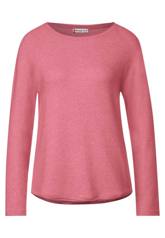 STREET ONE Softes Melange Langarmshirt Damen - Style Mina - Legend Rose  Melange | STREET ONE Online-Shop
