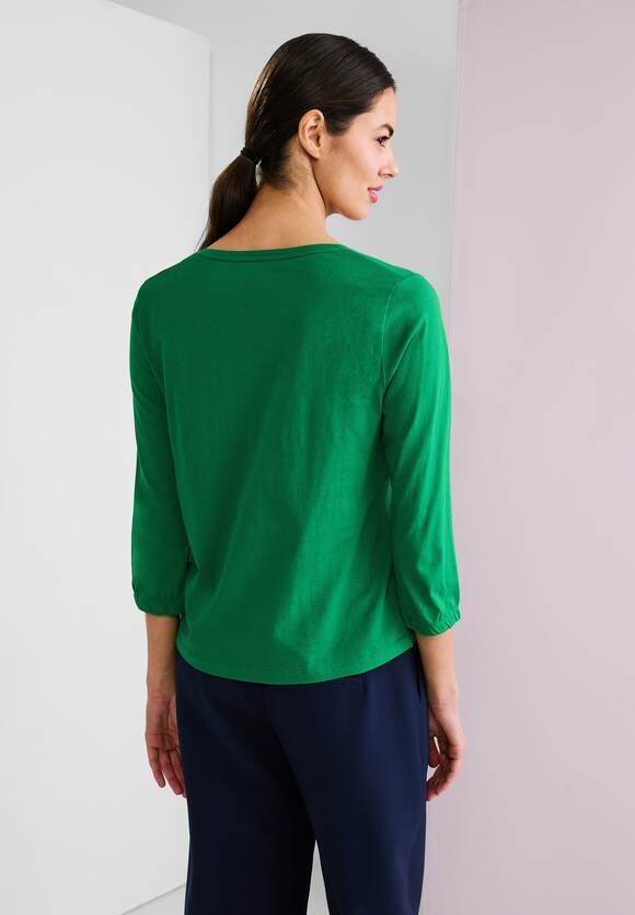 ONE ONE Brisk Green Online-Shop Unifarbe Basicshirt STREET | Damen in - STREET