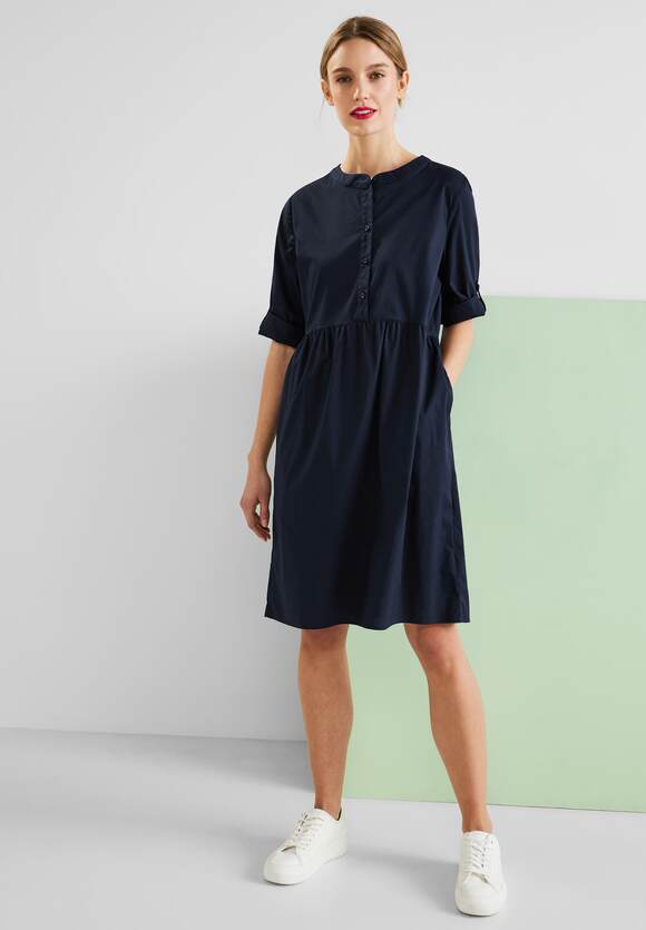 STREET ONE Kleid mit Knopfleiste Damen - Deep Blue | STREET ONE Online-Shop