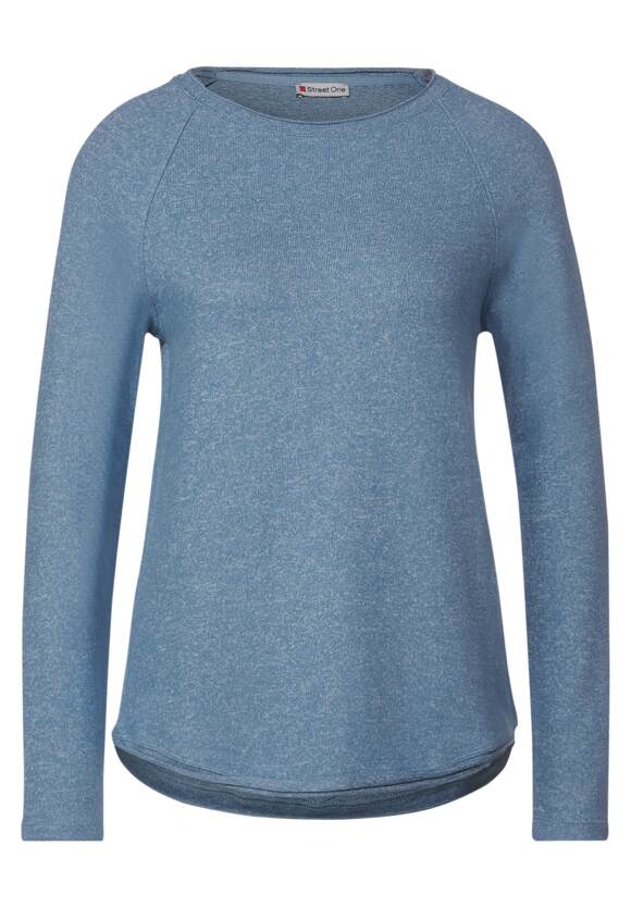 Melange Blue Langarmshirt STREET Softes | Melange ONE Online-Shop Damen - STREET Style ONE Satin Mina -