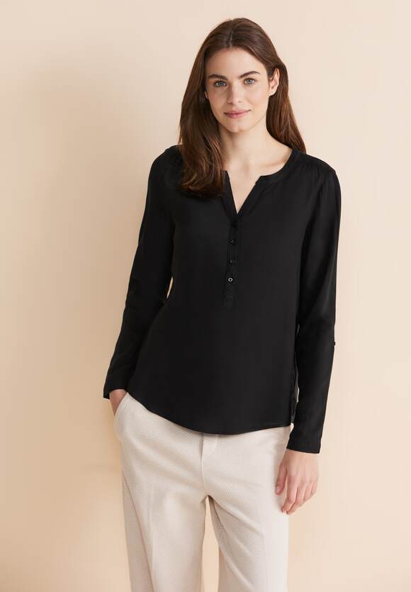STREET ONE Bluse im Tunikastyle Damen - Style Bamika - Black | STREET ONE  Online-Shop
