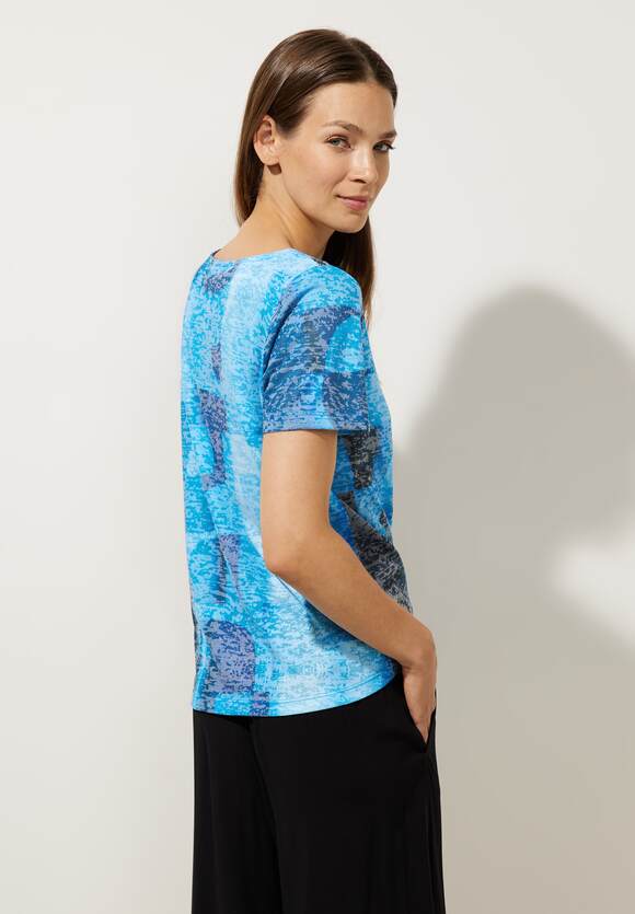 Damen ONE Ausbrenneroptik ONE Shirt STREET Dahlia - Online-Shop Blue in STREET |