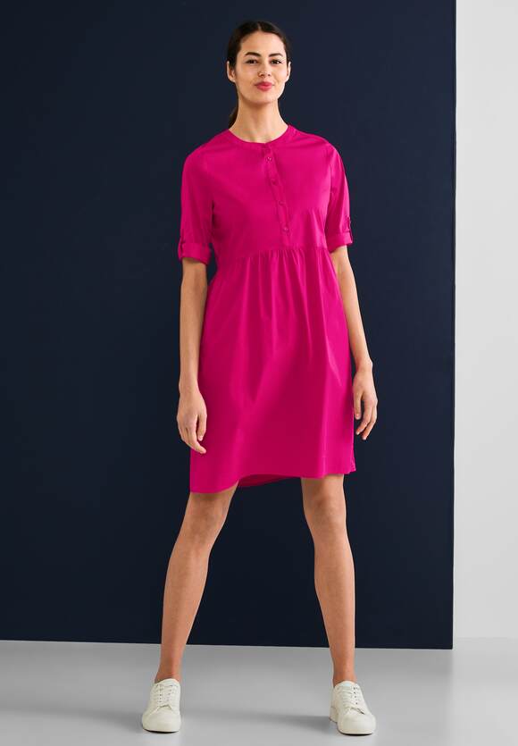 STREET ONE Kleid mit Knopfleiste Damen - Nu Pink | STREET ONE Online-Shop