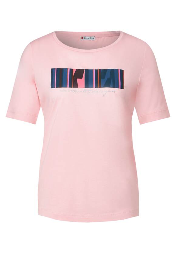 STREET ONE Shirt STREET Legend - Rose Damen Soft Online-Shop ONE mit Partprint 
