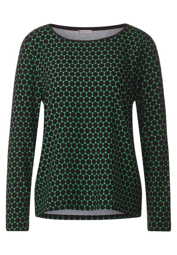 STREET ONE Shirt im Materialmix Damen - Style Evi - Fresh Gentle Green | STREET  ONE Online-Shop