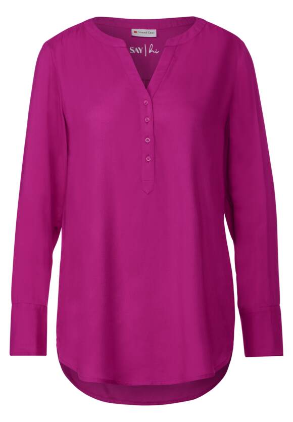 STREET ONE Longbluse in Unifarbe Damen - Style Bamika - Bright Cozy Pink | STREET  ONE Online-Shop