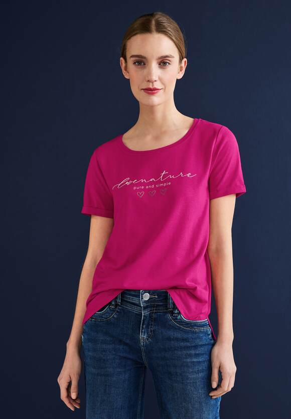 Online-Shop Oasis Partprint STREET Damen - | mit Shirt Pink ONE STREET ONE