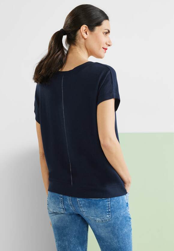 ONE Grand STREET Online-Shop - | Blue ONE Knopfleiste Shirt mit STREET Damen