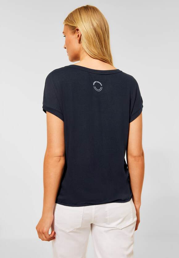 STREET ONE T-Shirt Partprint | ONE - STREET Blue Online-Shop Damen mit Grand