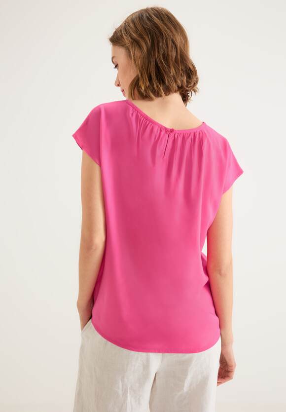 Damen Bluse ONE - STREET Rose Berry Raffungen mit | Online-Shop STREET ONE