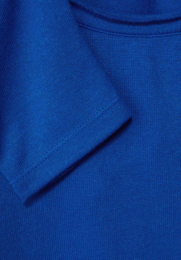 STREET ONE Softes STREET Mina Damen Strong | ONE Online-Shop Style Blue - Langarmshirt 