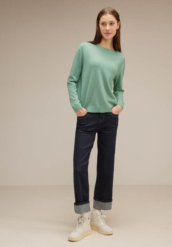 Melange Gentle | ONE Damen ONE - Strickpullover STREET Green Online-Shop STREET Softer