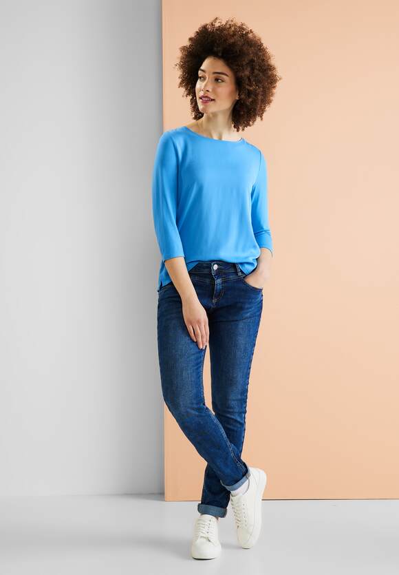 STREET ONE Shirt mit 3/4 STREET Style Splash - Evi | Blue Online-Shop Damen - ONE Ärmel