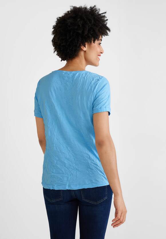 STREET ONE - STREET Gerda Crash Blue in | Online-Shop Damen Unifarbe - Splash Shirt Style ONE