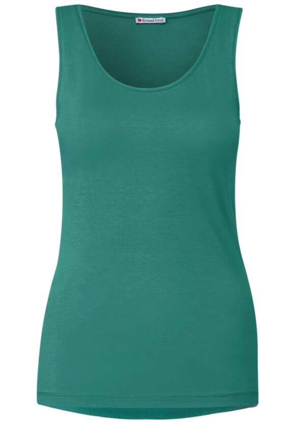 | Damen Basic Green Online-Shop ONE Top Unifarbe - in Anni Lagoon STREET STREET - Style ONE