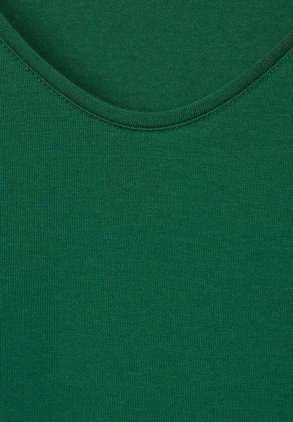 STREET ONE Basic Langarmshirt Damen - Style Ivy - Gentle Green | STREET ONE  Online-Shop | V-Shirts