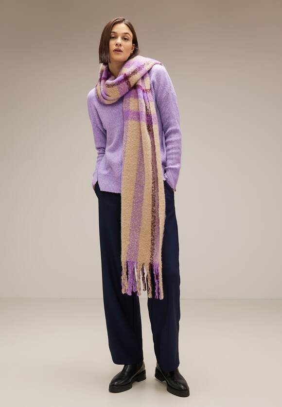 mit Pullover Soft STREET ONE ONE - Damen Lilac STREET Pure Struktur Melange | Online-Shop