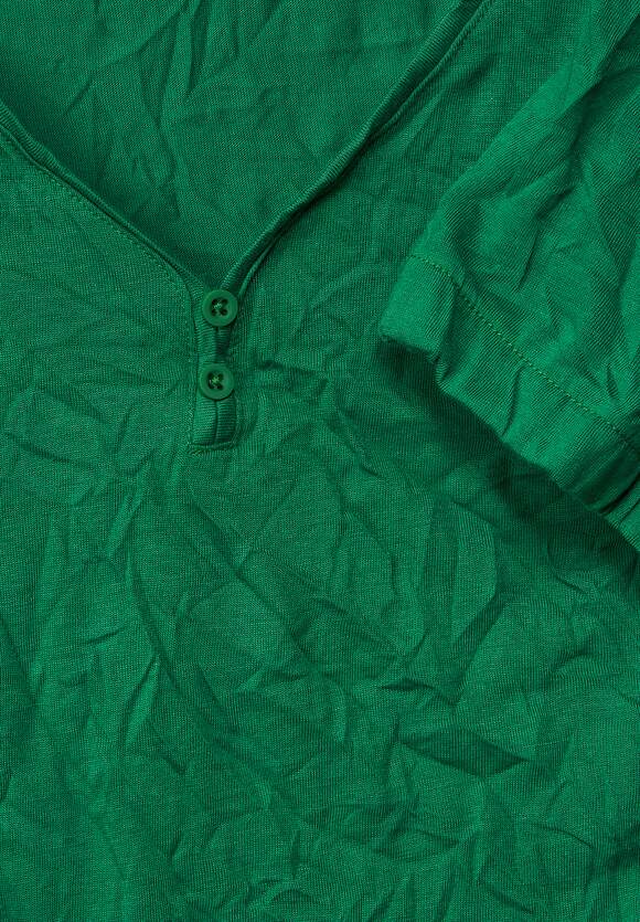 STREET ONE Crash Shirt in Online-Shop Damen Unifarbe | ONE Green Brisk - STREET
