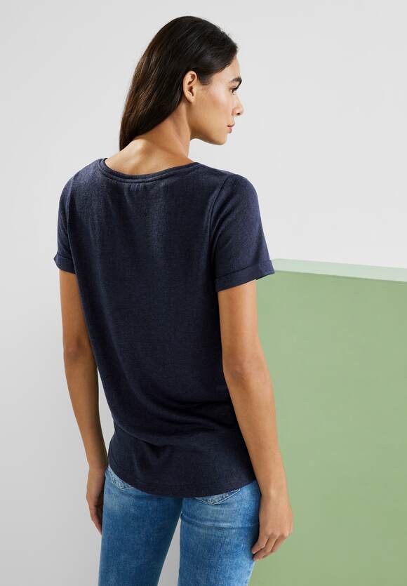 ONE ONE Online-Shop - Damen im T-Shirt Leinenlook Blue | STREET STREET Deep