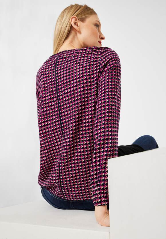 STREET ONE Print Bluse in Viskose Damen - Lavish Pink | STREET ONE  Online-Shop