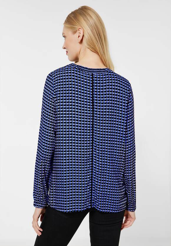 STREET ONE Print Bluse in Viskose Damen - Dazzling Blue | STREET ONE  Online-Shop