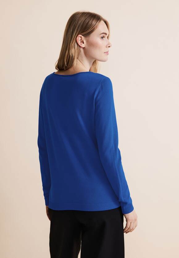 STREET ONE Basic Pullover Damen - Fresh Intense Gentle Blue | STREET ONE  Online-Shop